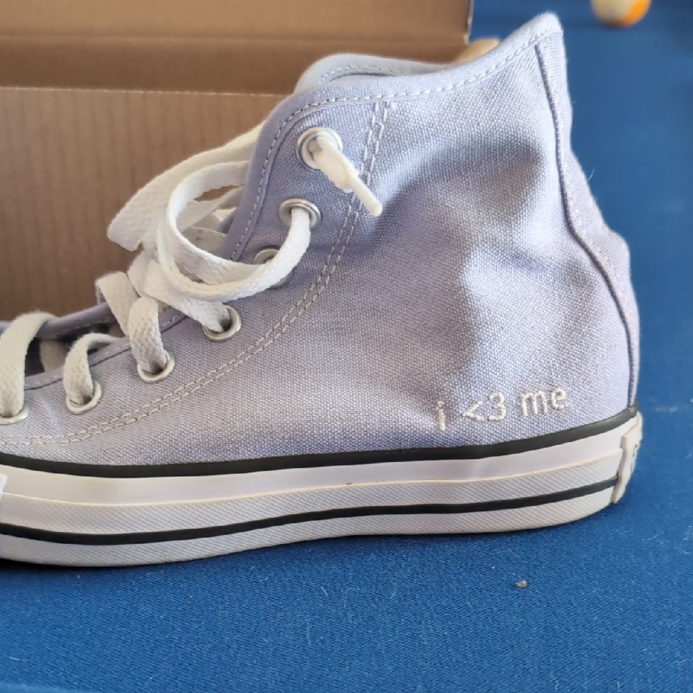 Converse Blue Canvas High-Top Sneakers